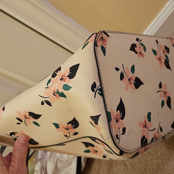Kate Spade Floral Tote Bag - Cream and Black - Picture 5 of 16